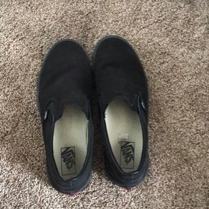 COPY - Black slip on vans.